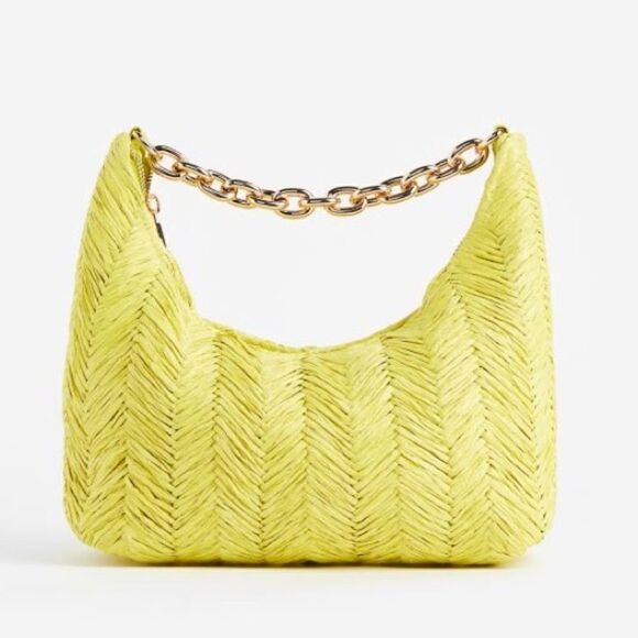 H&M Straw Shoulder Bag New - Picture 1 of 8